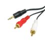 Cable Adaptador de Audio Estéreo Ulink 3.5mm Hembra a 2 RCA Macho (L/R) - Conectividad Premium