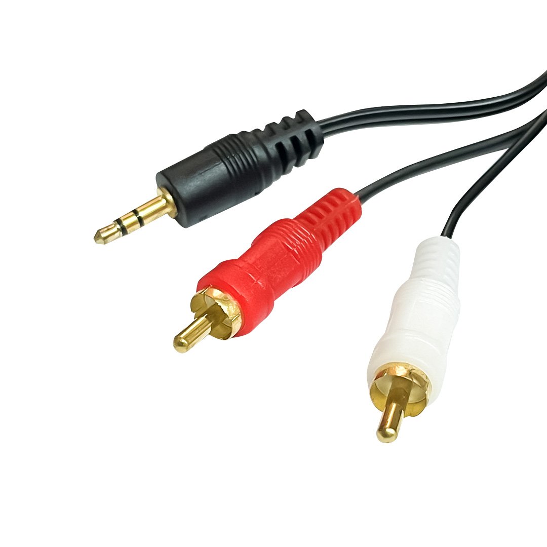 Cable Adaptador de Audio Estéreo Ulink 3.5mm Hembra a 2 RCA Macho (L/R) – Conectividad Premium