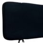 Funda Protectora de Neopreno para Notebook 15.6" con Cierre Lateral - Negro
