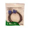 Cable VGA macho macho delgado conector azul para monitores 03