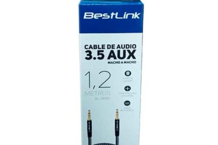 Cable audio 12mt negro caja retail BL CB120 04