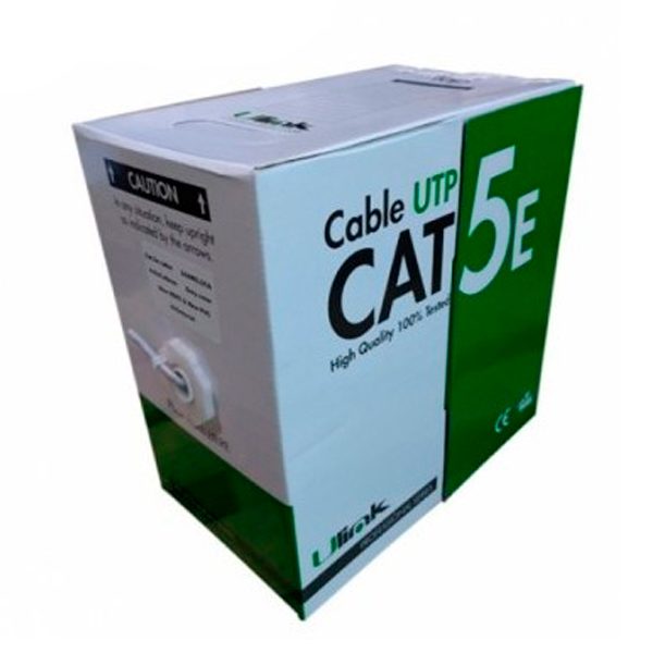 cable red multifilar Cat5e 24 AWG CCA 4x2x048mm CCA PVC jacket caja 305 mts 01