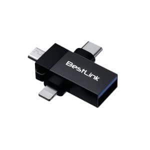 Adaptador OTG 3 en 1 microUSB + USBC + lightning a USB Hembra / mod. BL-ADOTG30