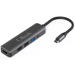 HUB Adaptador multipuerto USB C 5 en 1 / Mod. UL-ADC502