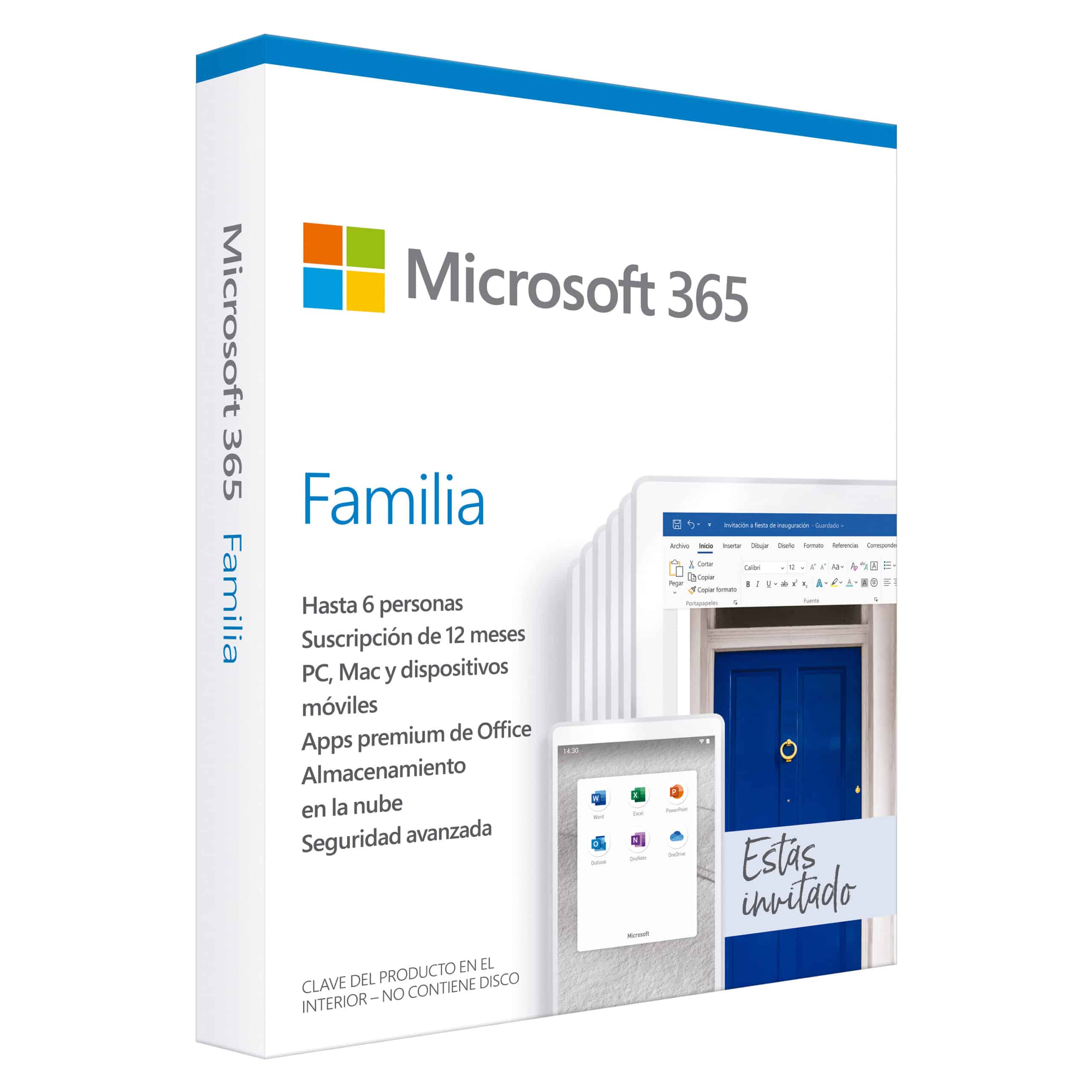 Microsoft Office 365 Familia, 32/64-bit, 6 Usuarios, 1 Año, Windows/Mac