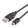 Cable USB 2.0 a Mini USB 5 Pines - 1.8 Metros - Carga y Sincronización