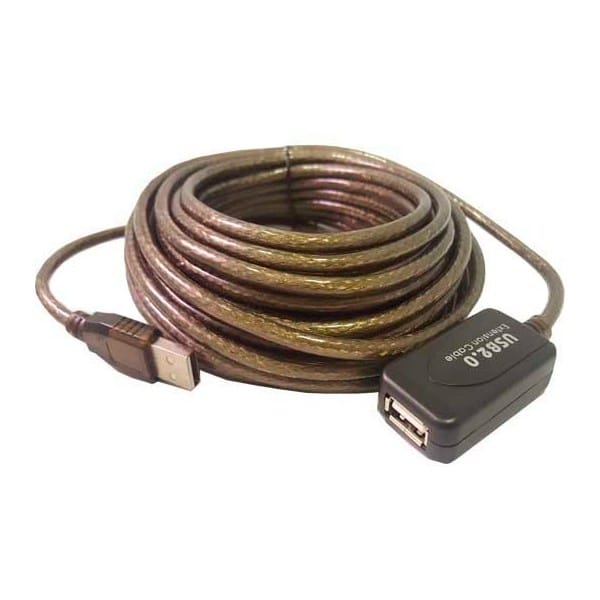 Cable USB 2.0 extensión activa de 10 mts con repetidor de señal / UL-10AC