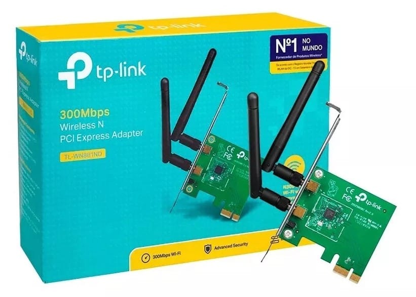 Tarjeta Wifi TP-Link tl-wn881nd PCI Express Inalámbrico N a 300 Mbps
