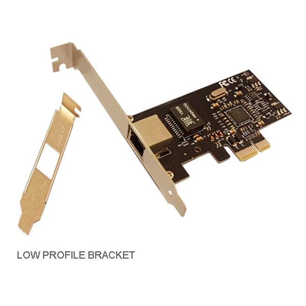 Tarjeta Pci Express 10 100 1000 Mbps Bracket Low Profile Adicional Ut 2Pcielan 02