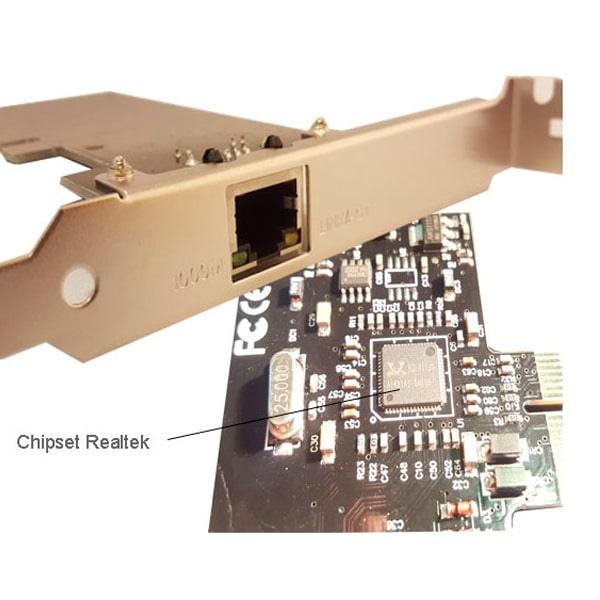 Tarjeta Pci Express 10 100 1000 Mbps Bracket Low Profile Adicional Ut 2Pcielan 04
