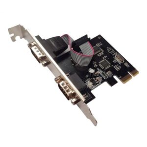Tarjeta PCI express 2 puertos Seriales bracket profile adicional UT PCIESR 01