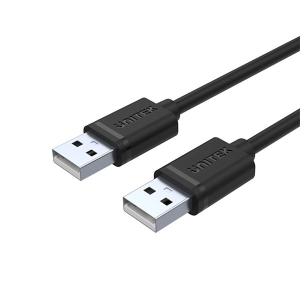 Cable USB 2.0 macho – macho , 1.5 mts Unitek Y-C442GBK BW*