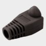 Capuchones Protectores RJ45 para Conectores de Red - Pack 50 Unidades, Negro