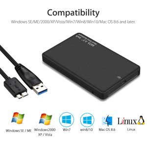 Cofre USB 3.0 para Discos Duros SSD/HDD SATA 2.5"