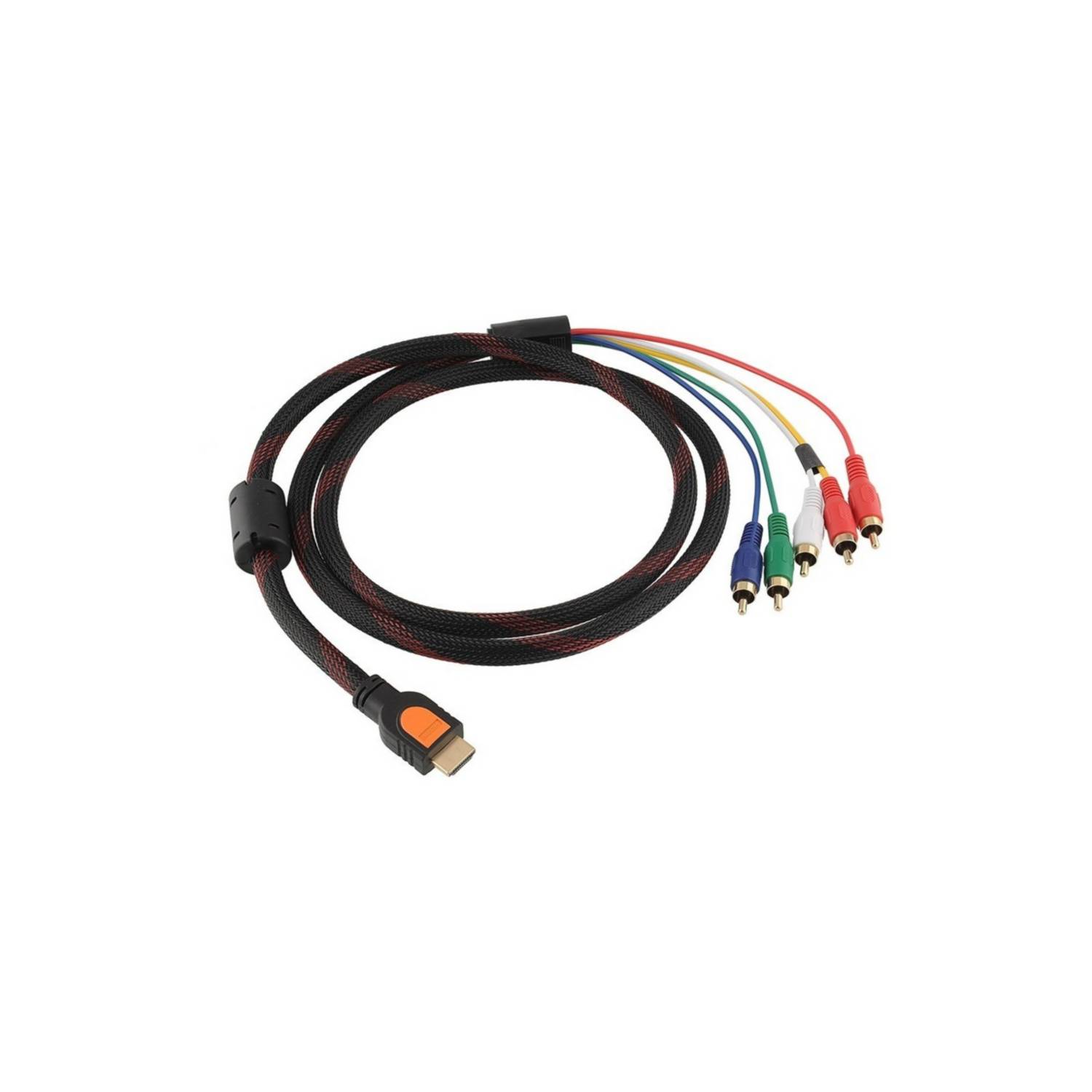 Cable Adaptador HDMI M a Rca Av 5 Componentes 1.5mts BW*