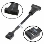 Adaptador Interno USB 3.0 (19-Pin) a USB 2.0 (9-Pin)