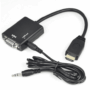 Adaptador HDMI a VGA con Salida de Audio 3.5mm - 25 cm