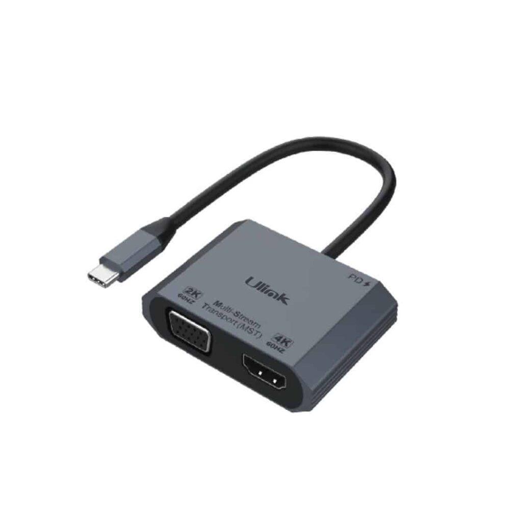 Adaptador USB-C A HDMI + VGA - UL-ADC420V
