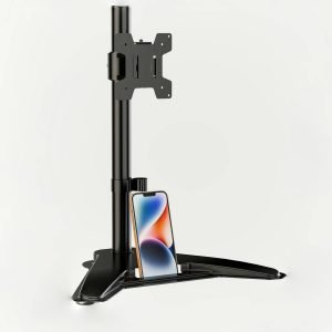 Soporte Ergonómico para Monitor de Escritorio 13″-32″ VESA 75/100mm con Ajuste de Altura y Rotación 360° – Negro | Prafer.cl Soporte Ergonómico para Monitor de Escritorio 13"-32" VESA 75/100mm con Ajuste de Altura y Rotación 360° - Negro