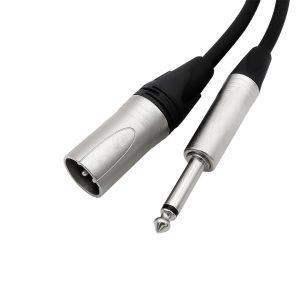 Cable de audio XLR macho a Jack mono