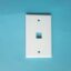Faceplate Blanco de 1 Posición Tipo 120 para Módulos Keystone