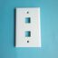 Faceplate Doble Blanco 2 Posiciones Tipo 120