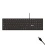 Teclado Alámbrico USB Multimedia Slim