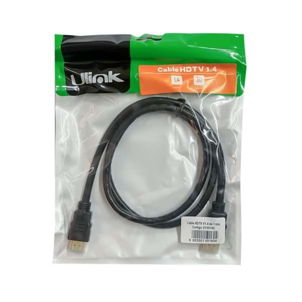 Cable HDMI 1 Metro v1.4 Full HD 3D Ulink Cable HDMI 1 Metro v1.4 Full HD 3D Ulink