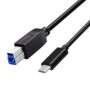 Cable USB-C a USB 3.0 Tipo B para Impresora 1.8m
