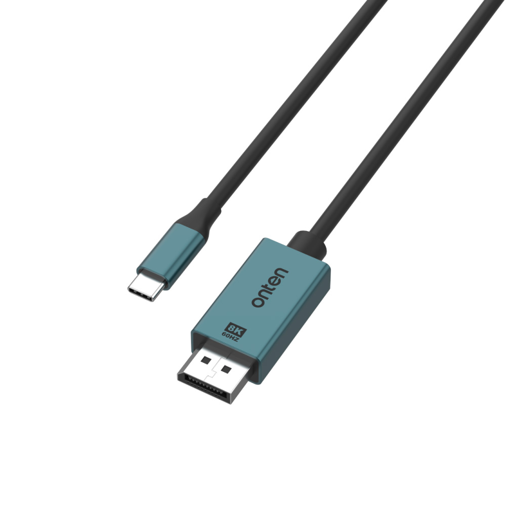 Cable USB-C a DisplayPort Onten 1.8m | 8K@60Hz / 4K@120Hz | Compatible DP Alt Mode & Thunderbolt 3/4