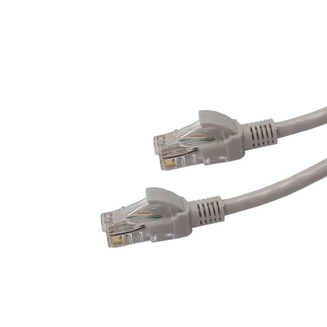 Cable de Red Patch Cord Cat 5e UTP 15 Metros Gris