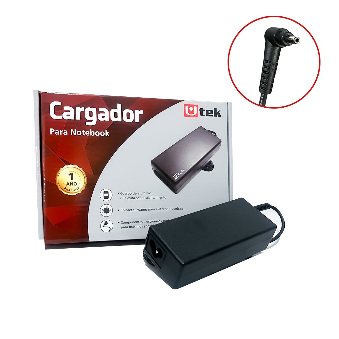 Cargador Notebook UTEK 19V 342A (6498W) Pin 3x1mm – Original