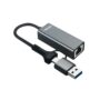 Adaptador de Red Ulink USB-C y USB-A 3.0 a Gigabit