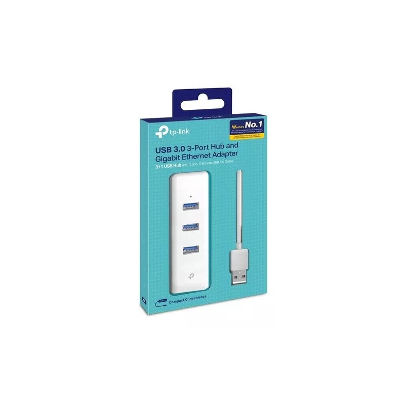 TP-Link UE330 | Adaptador USB 2 en 1 con Hub de 3 Puertos TP-Link UE330