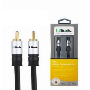 Cable de Audio Coaxial Digital Ulink UL-PROADCX | RCA a RCA | 1.8 Metros | Alta Fidelidad | Home Theater Cable de Audio Coaxial Digital Ulink UL-PROADCX