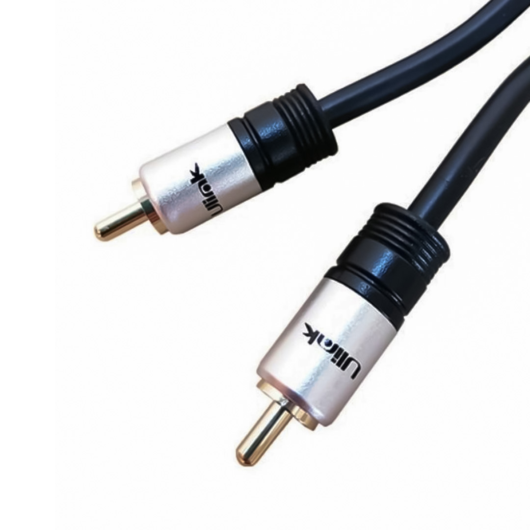 Cable de Audio Coaxial Digital Ulink UL-PROADCX | RCA a RCA | 1.8 Metros | Alta Fidelidad | Home Theater