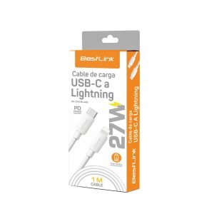 Cable USB-C a Lightning 27W 1 Metro Carga Rápida