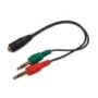 Cable Adaptador Splitter Audio Ulink 3.5mm TRRS 0.15m