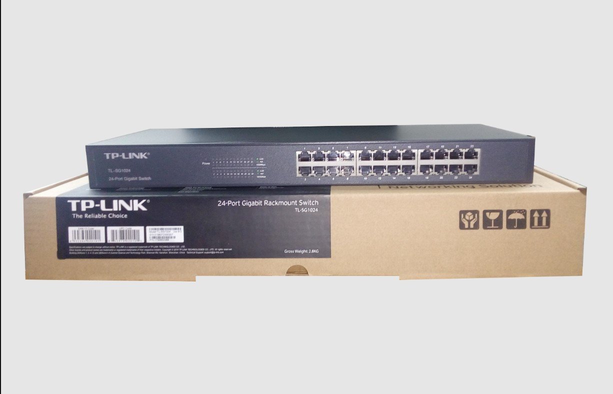 Switch Gigabit 24 Puertos Rackmount | 10/100/1000 Mbps | 48 Gbps de Capacidad de Conmutación Switch Gigabit 24 Puertos Rackmount