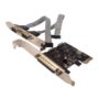 Tarjeta Adaptadora PCI Express a 2 Puertos Serie RS232 y 1 Puerto Paralelo DB25
