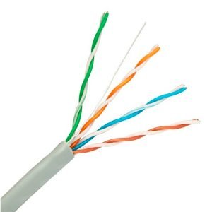 Bobina de Cable de Red Cat 5e UTP 305 Metros Gris