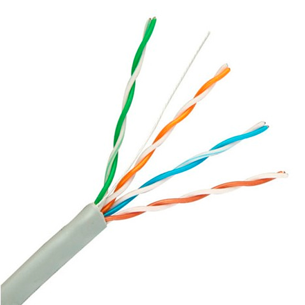 Bobina de Cable de Red Cat 5e UTP 100 Metros Gris