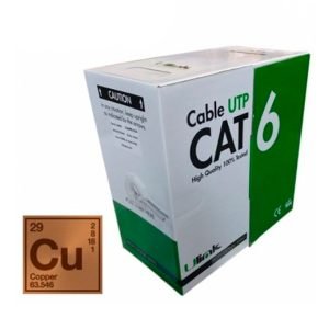Bobina de Cable de Red Cat6 UTP 305 Metros Gris