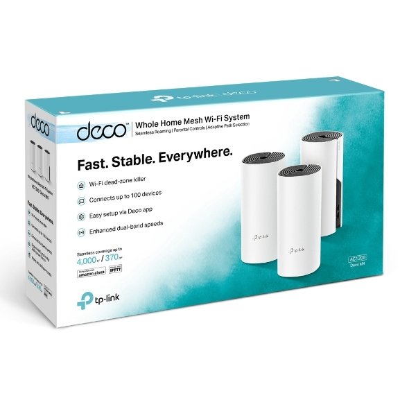 Sistema Mesh Wi-Fi, TP-Link Deco M4 (3 Unidades) Sistema Mesh Wi-Fi, TP-Link Deco M4 (3 Unidades)