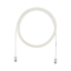 Cable de Red Patch Cord Cat 6a UTP Blanco 0.9m