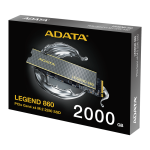 Almacenamiento Disco SSD ADATA Legend 860 | 2TB | PCIe Gen4 x4 NVMe M.2 2280