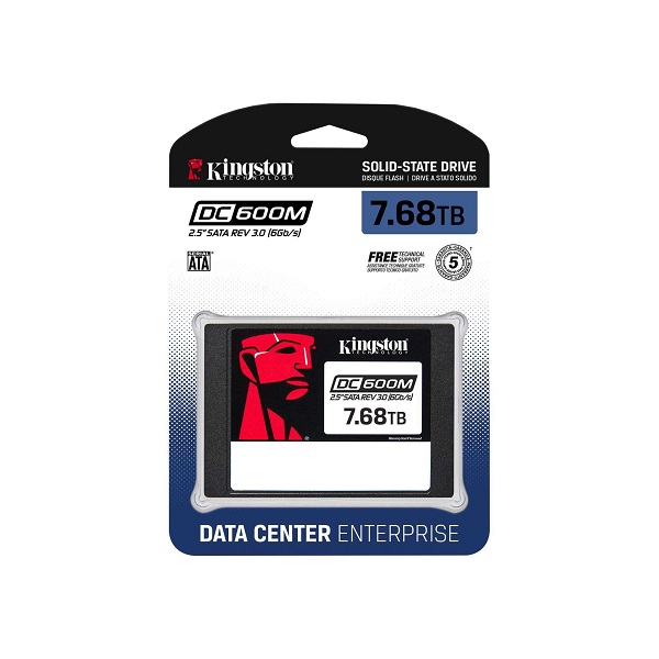 Almacenamiento Disco SSD Kingston DC600M | 7.68TB | SATA III | 560/530 MB/s