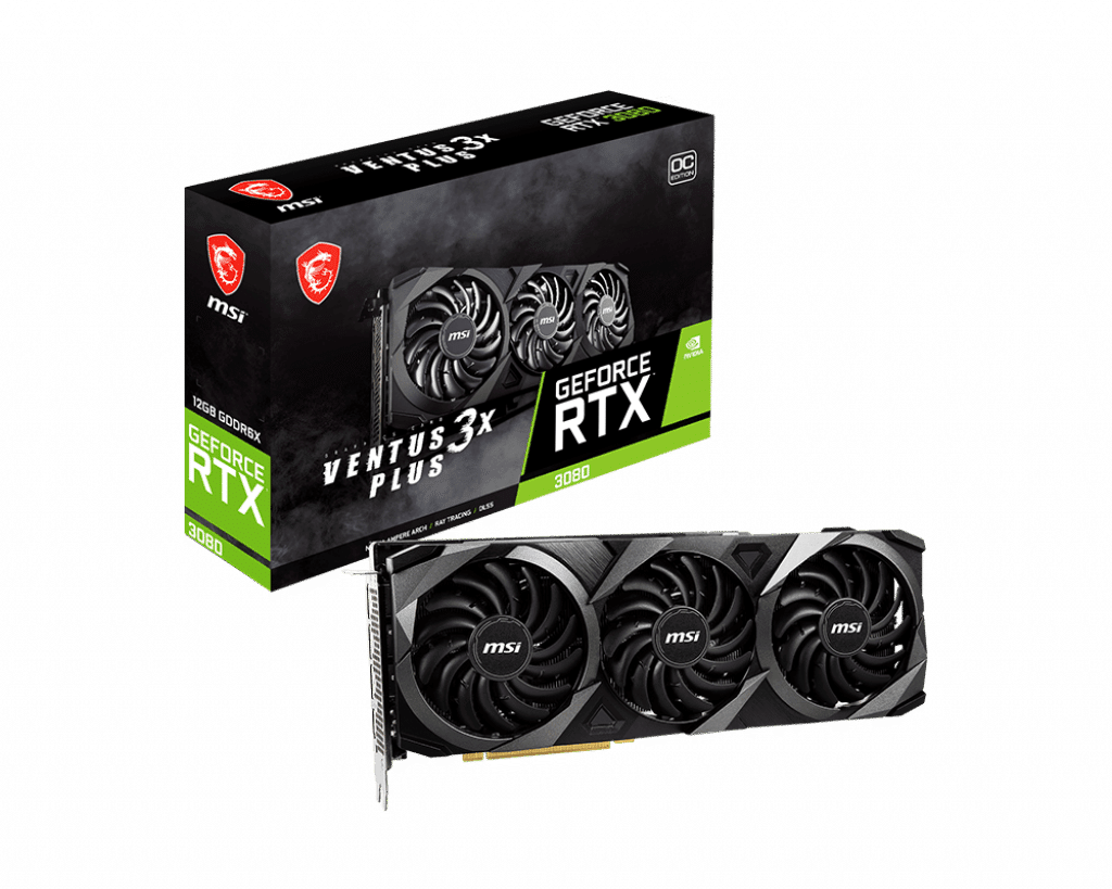 Tarjeta de Video MSI RTX 3080 VENTUS 3X PLUS 12G OC LHR Tarjeta de Video MSI RTX 3080 VENTUS 3X PLUS 12G OC LHR
