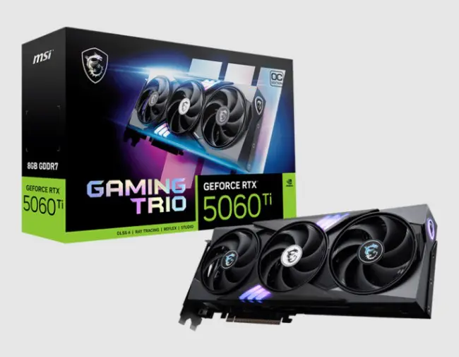 Tarjeta de Video MSI GeForce RTX 5060 Ti Gaming Trio OC 8GB GDDR7 Tarjeta de Video MSI GeForce RTX 5060 Ti Gaming Trio OC 8GB GDDR7
