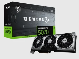 Tarjeta de Video MSI GeForce RTX 5070 Ventus 3X OC 12GB GDDR7